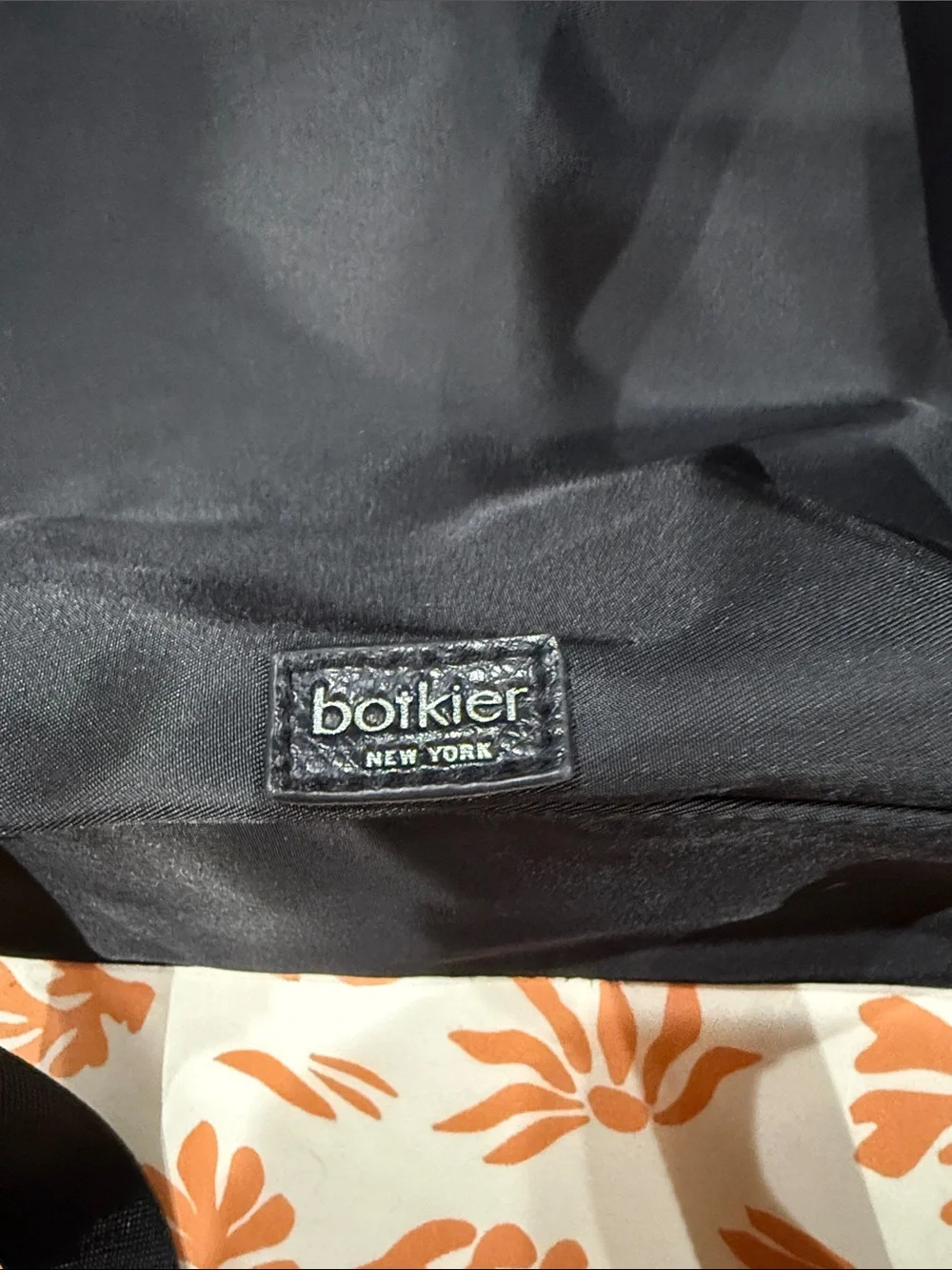 Botkier Black Nylon Backpack with Logo Strap